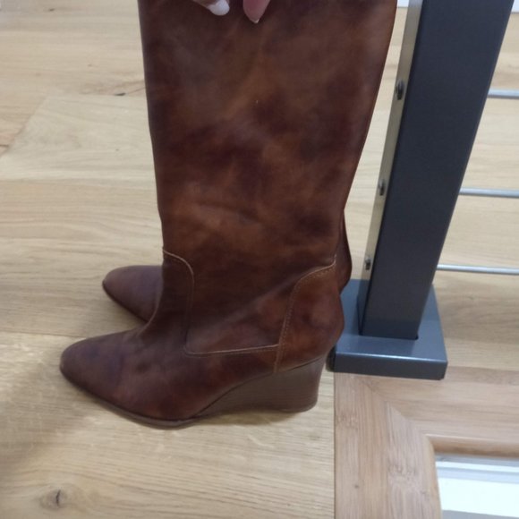 J Crew mid height leather boots - Picture 3 of 5